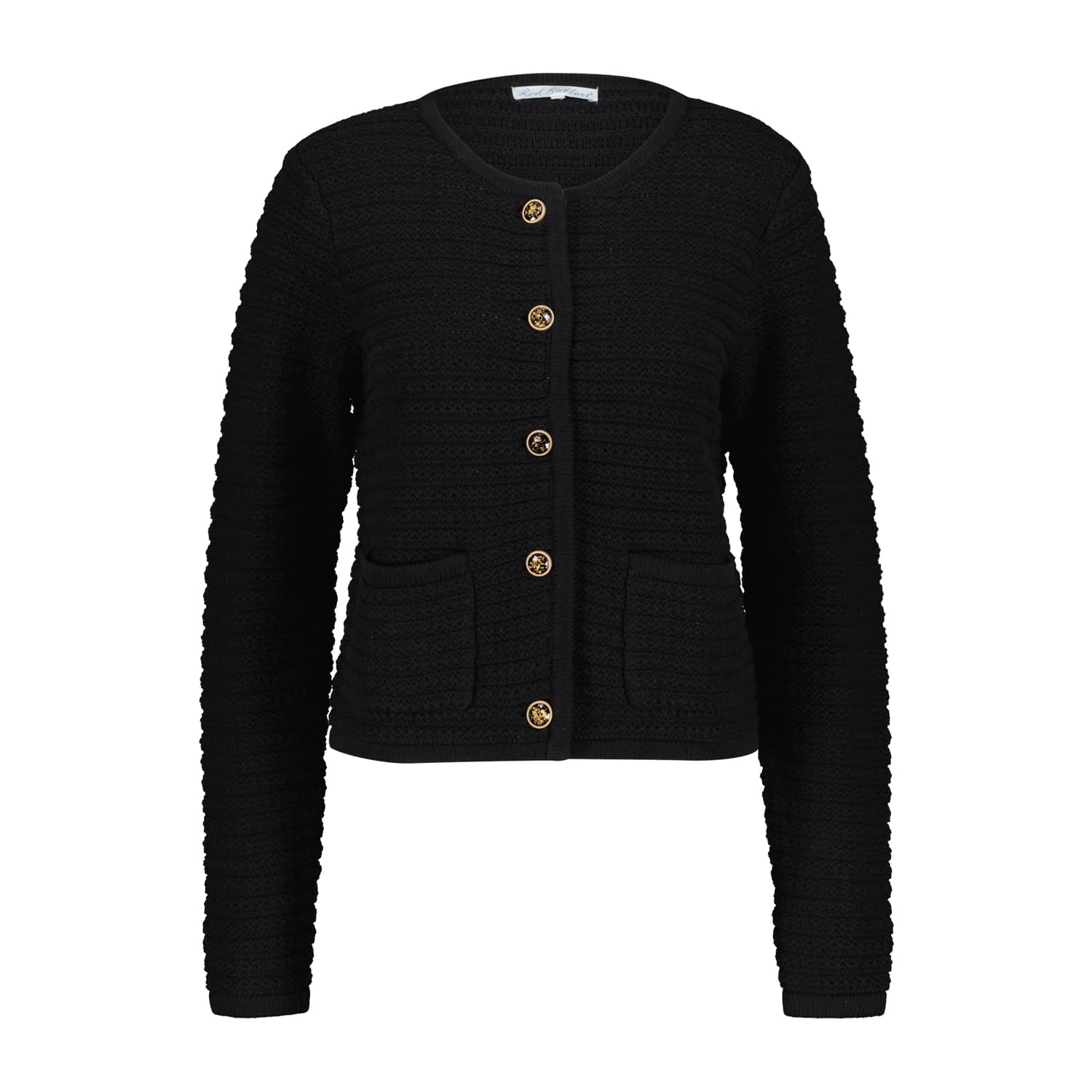 Red Button cardigan donkerblauw gebreid